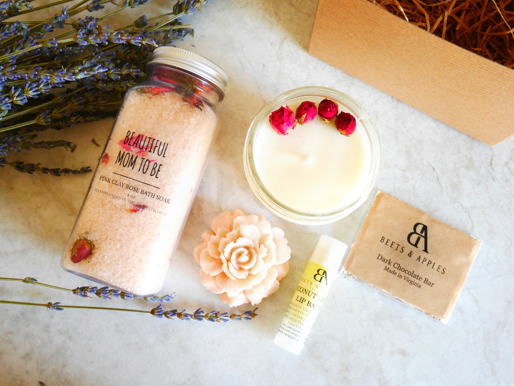 New Mom Gift Basket | All Natural Bath & Body Care Package | Lizush
